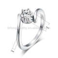 Silver estate wedding diamond rings,stackable rings silver jewelry